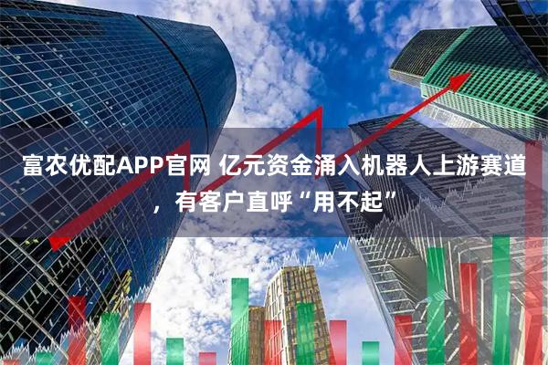 富农优配APP官网 亿元资金涌入机器人上游赛道，有客户直呼“用不起”